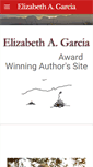 Mobile Screenshot of elizabethagarciaauthor.com
